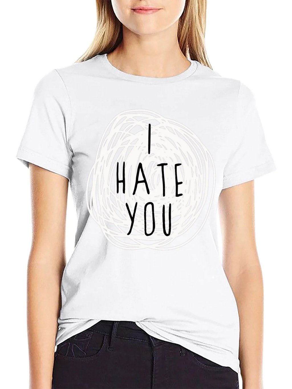 I Hate You Graphic Tee - Funny Sarcastic T-Shirt product image 8