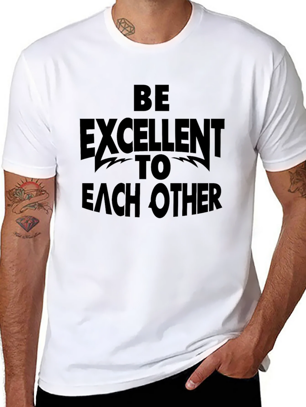 Be Excellent To Each Other Black T-Shirt product image 5