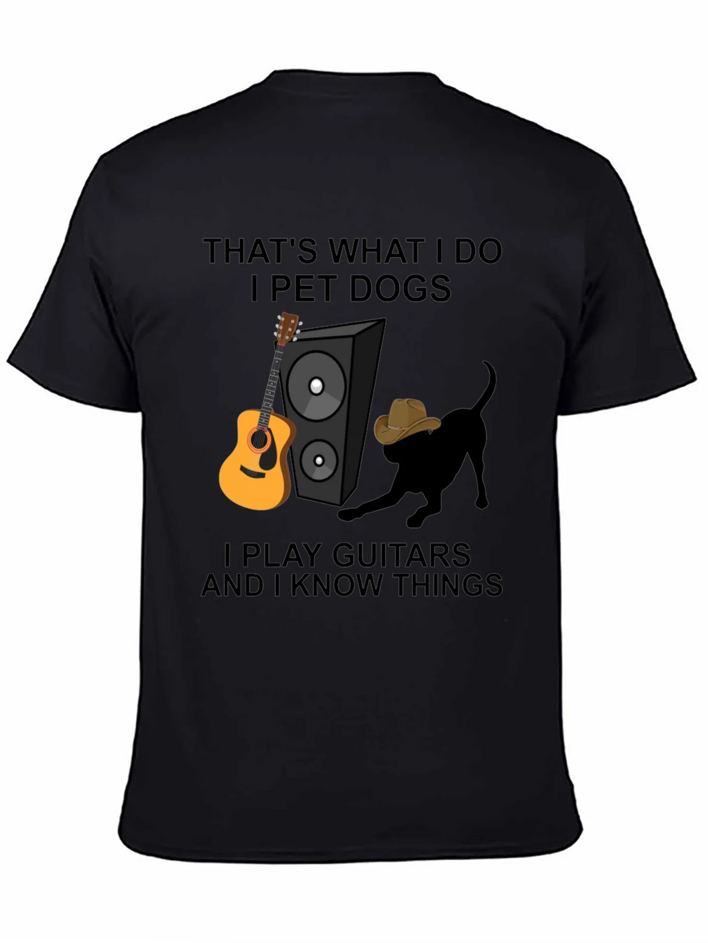 Dog Petting Guitar Player T-Shirt product image 4