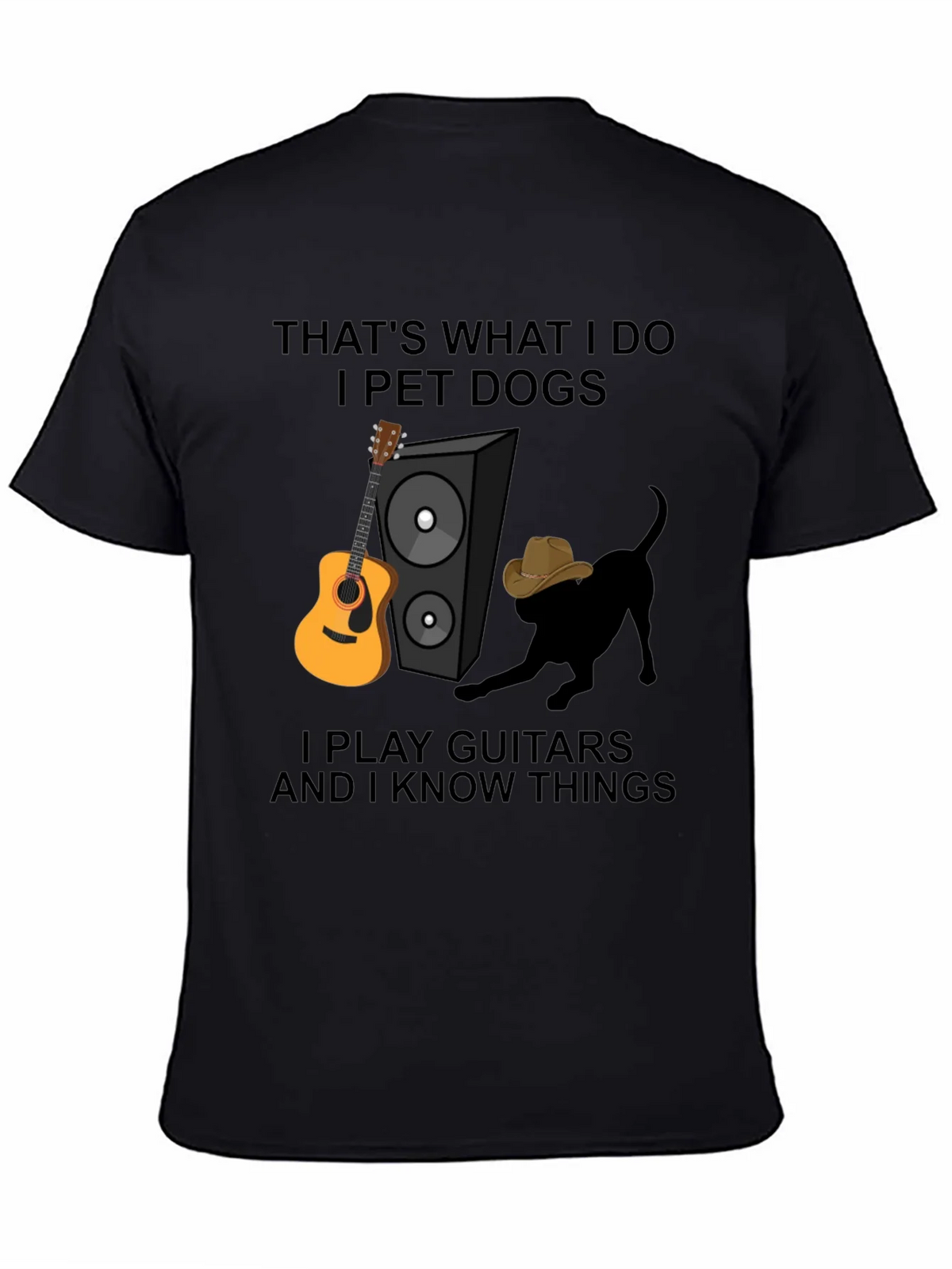 Dog Petting Guitar Player T-Shirt product image 4