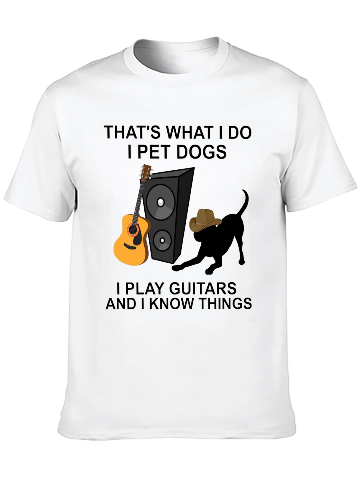 Dog Petting Guitar Player T-Shirt product image 9