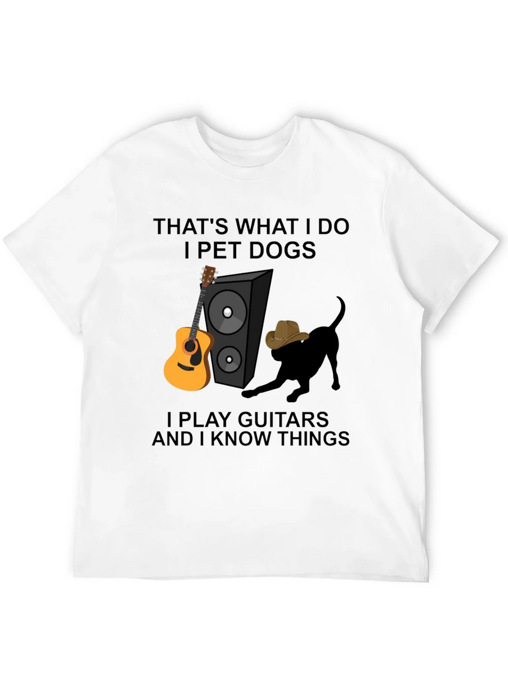 Dog Petting Guitar Player T-Shirt product image 11