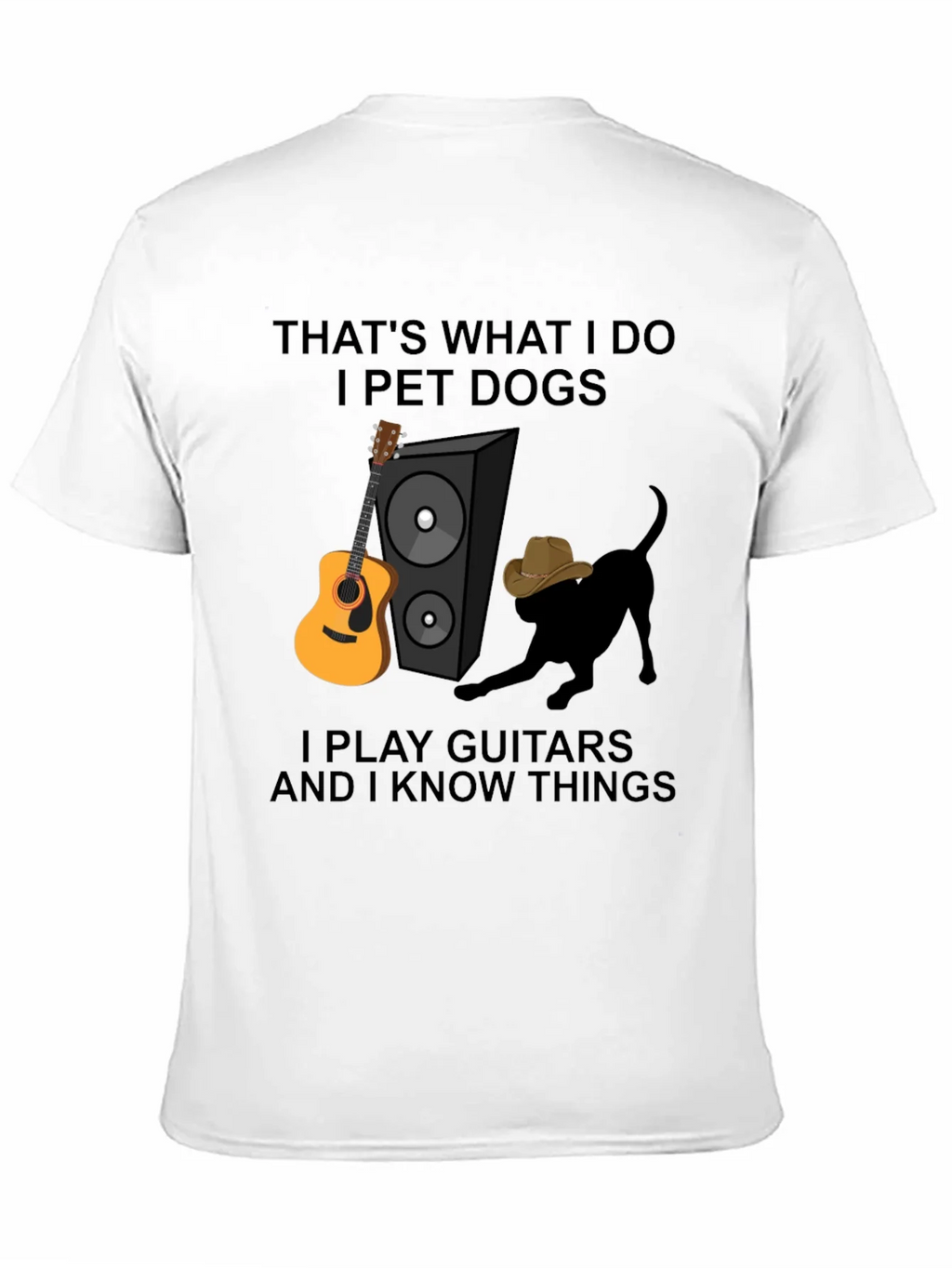 Dog Petting Guitar Player T-Shirt product image 10