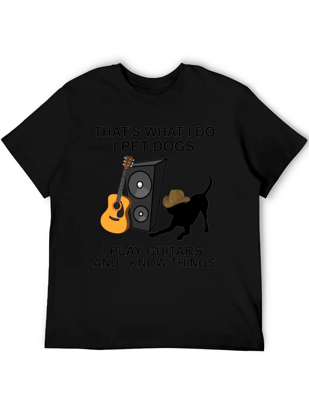 Dog Petting Guitar Player T-Shirt product image 5