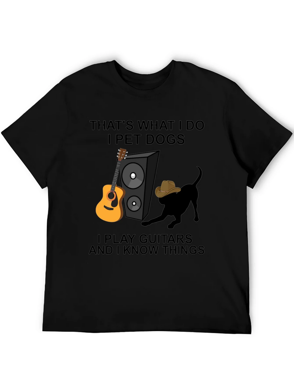 Dog Petting Guitar Player T-Shirt product image 5