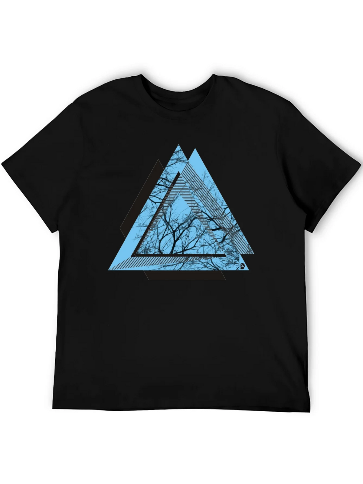 Geometric Tree Graphic Tee - Modern Mens T-Shirt product image 5