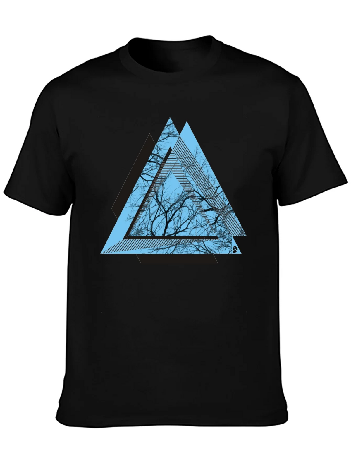 Geometric Tree Graphic Tee - Modern Mens T-Shirt product image 3