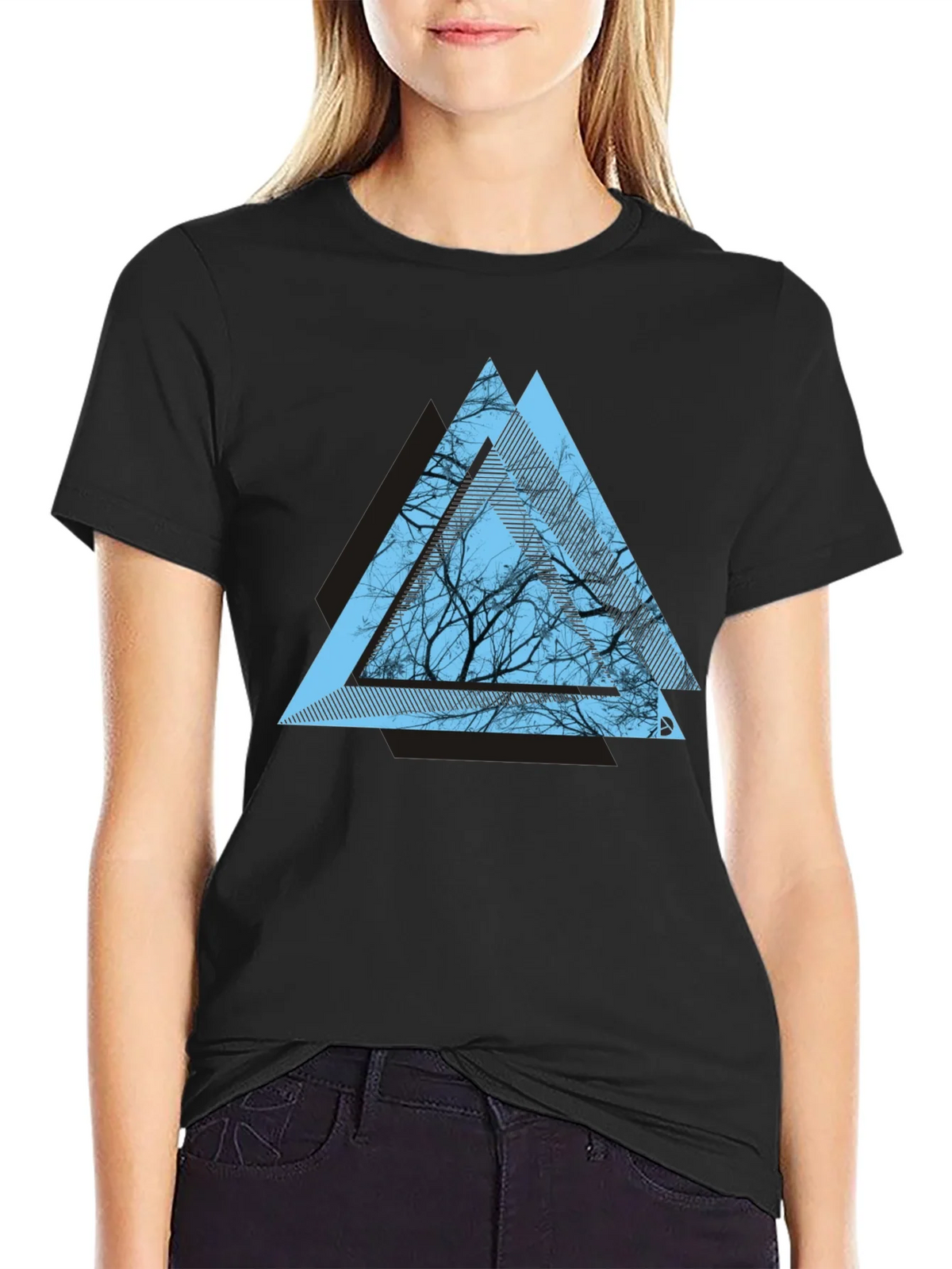 Geometric Tree Graphic Tee - Modern Mens T-Shirt product image 2