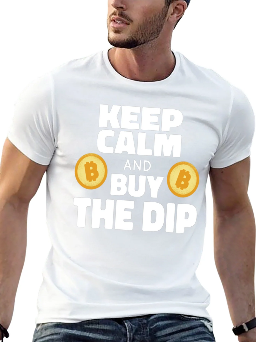 Keep Calm & Buy The Dip Bitcoin Crypto T-Shirt product image 4