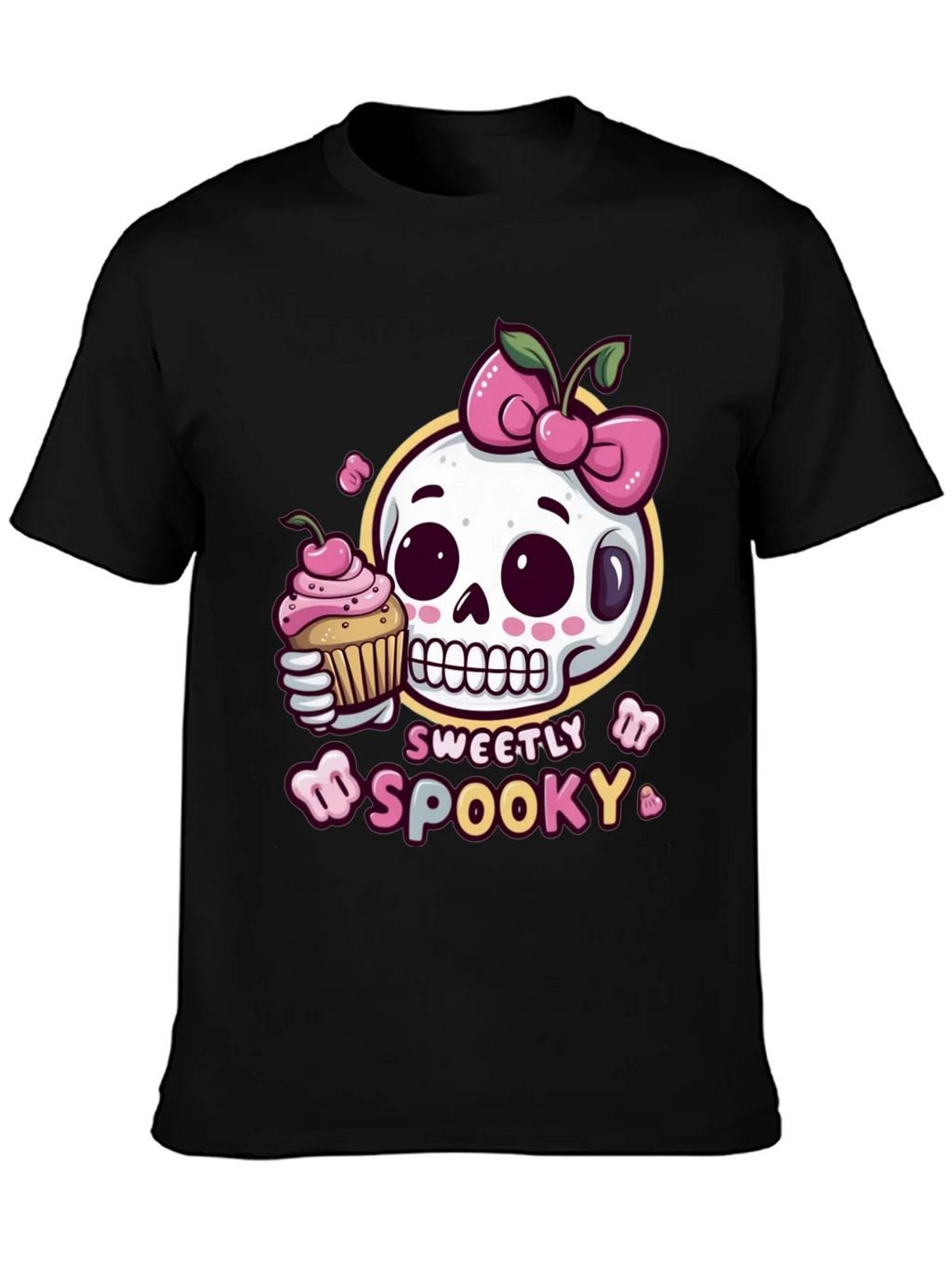 Sweetly Spooky Skull T-Shirt product image 3