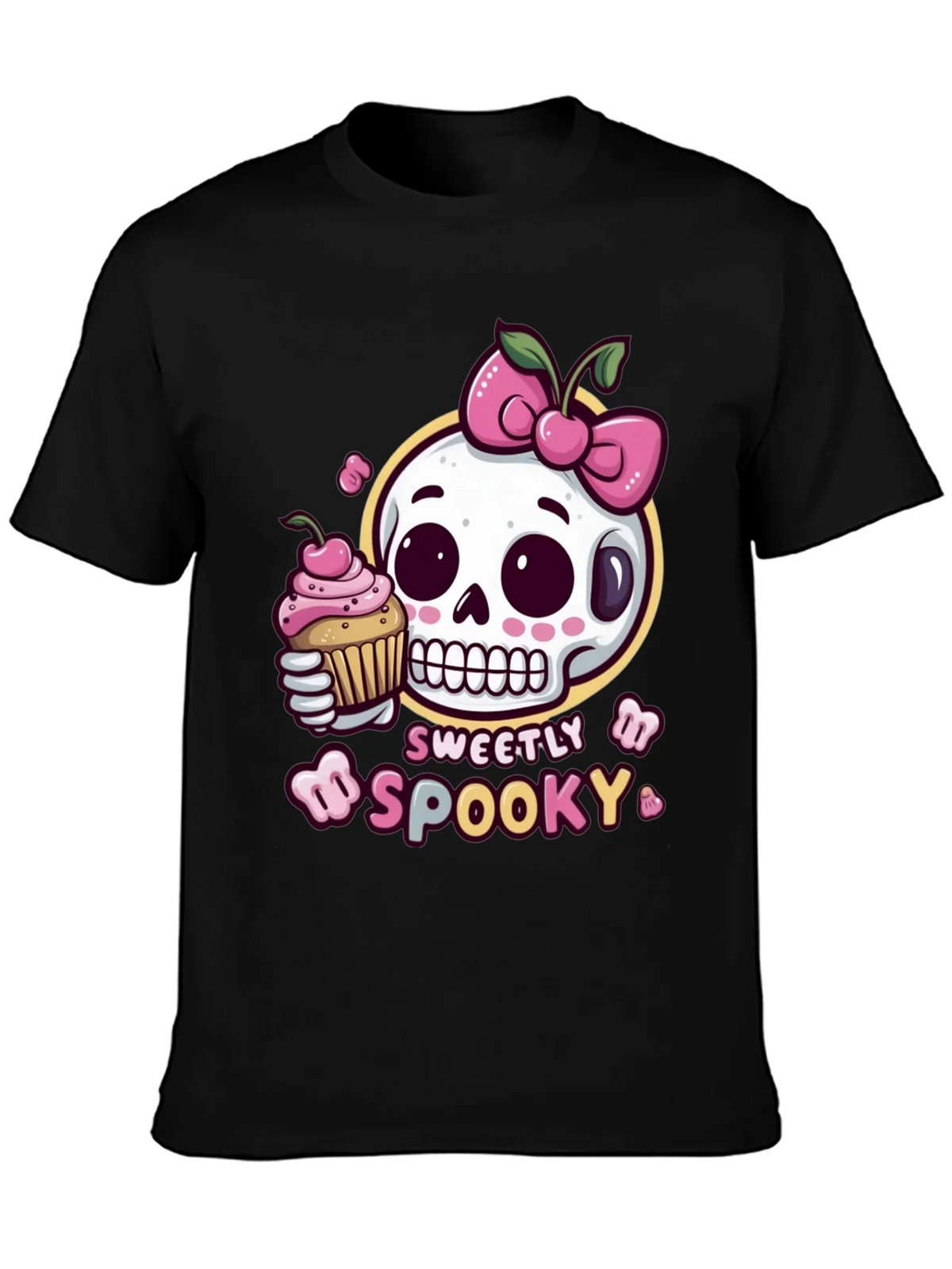 Sweetly Spooky Skull T-Shirt product image 3