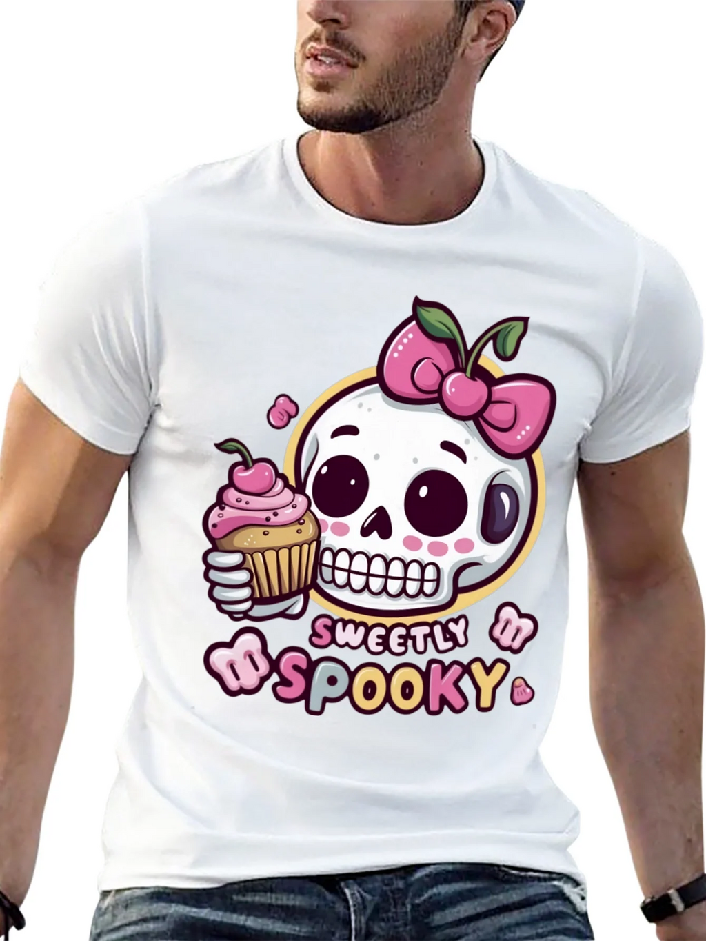 Sweetly Spooky Skull T-Shirt product image 12