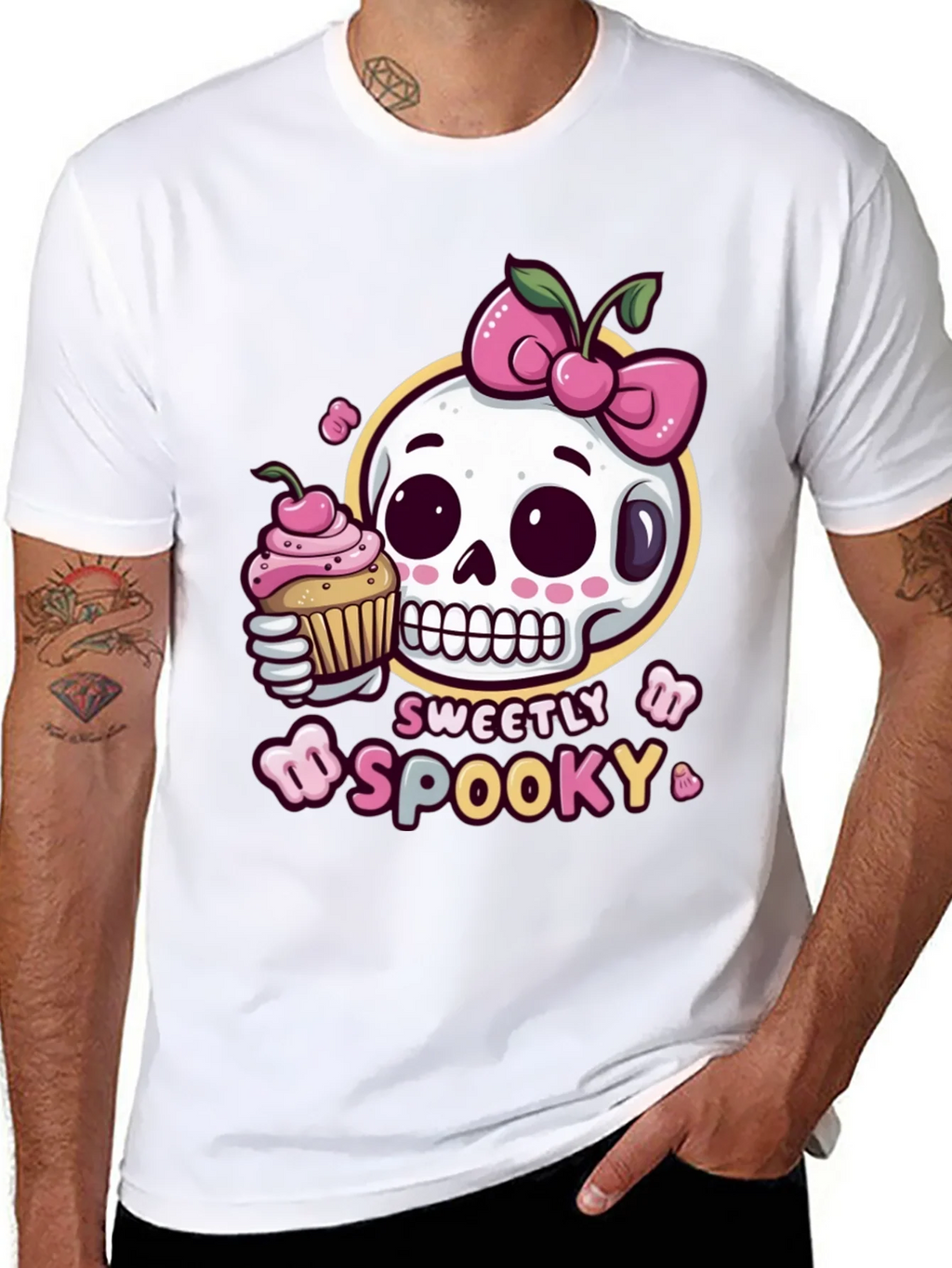 Sweetly Spooky Skull T-Shirt product image 7
