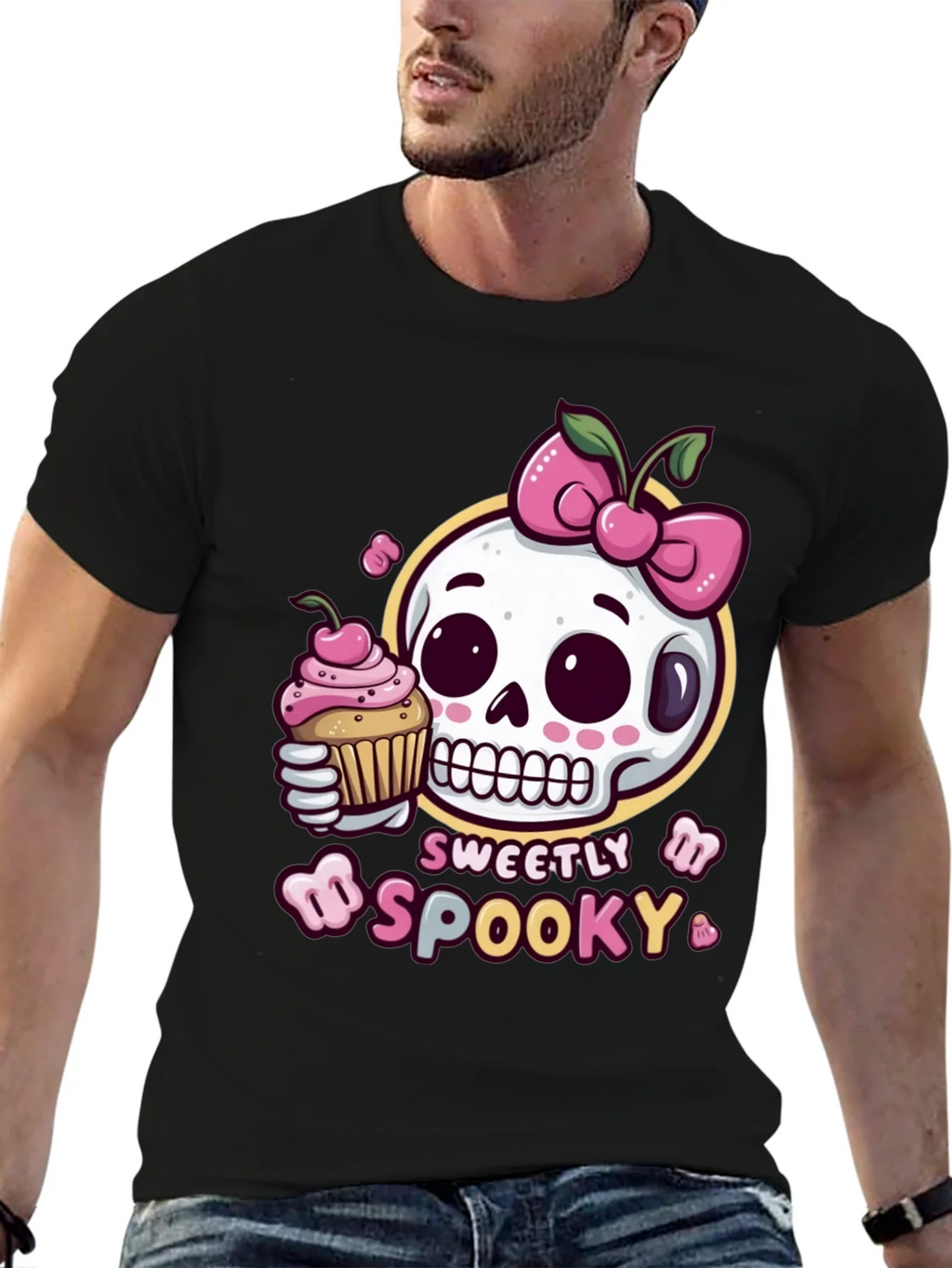 Sweetly Spooky Skull T-Shirt product image 6