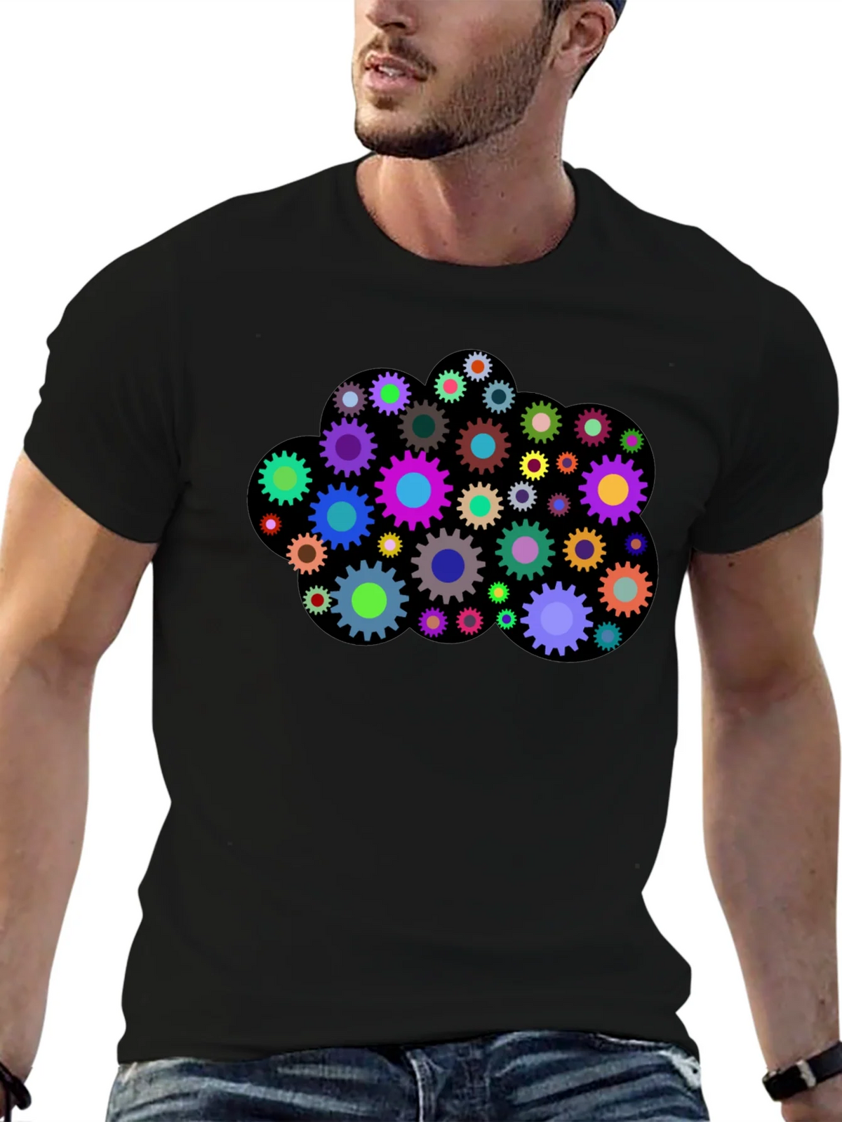 Colorful Gear Cloud T-Shirt product image 6