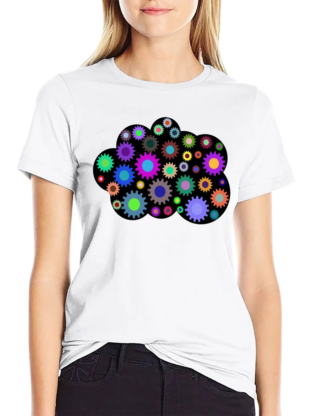 Colorful Gear Cloud T-Shirt product image 8