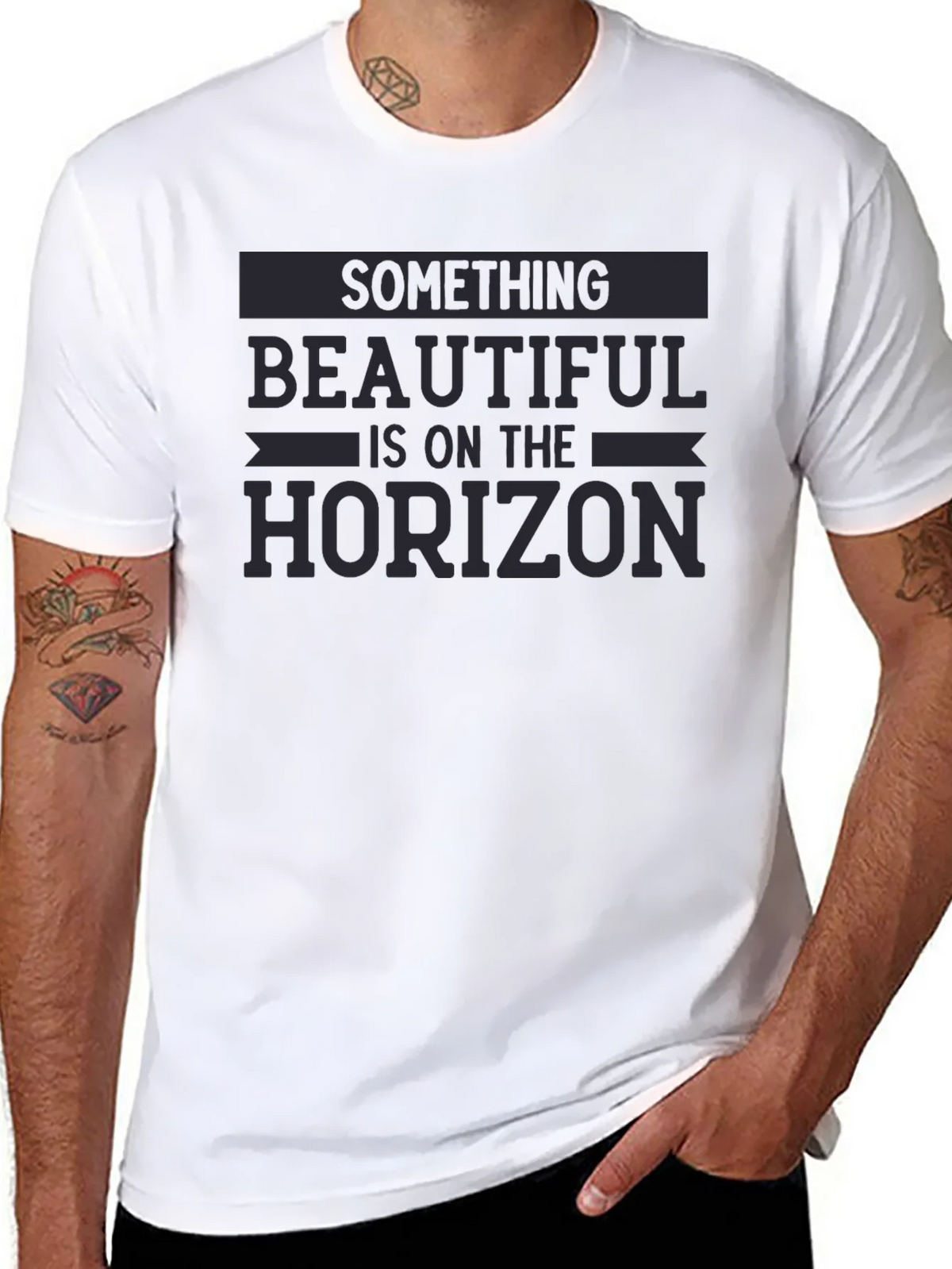 Beautiful Horizon Graphic Tee - Soft Black T-Shirt product image 7