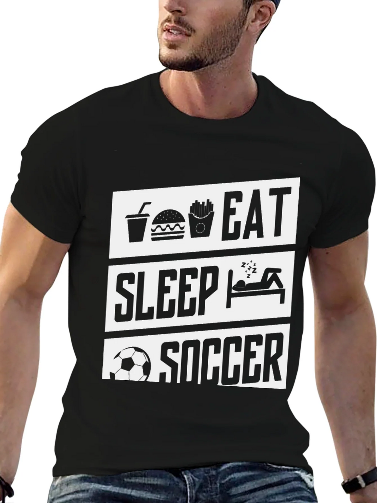 Eat Sleep Soccer T-Shirt product image 3
