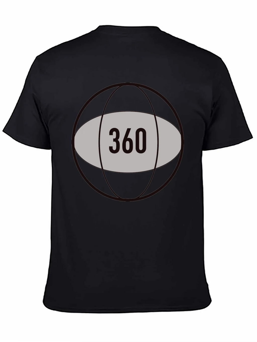 360 Graphic Tee - Black Cotton Blend product image 4