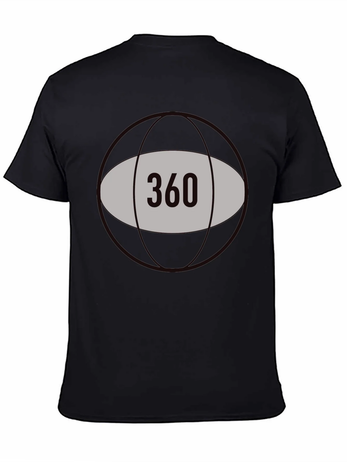 360 Graphic Tee - Black Cotton Blend product image 4