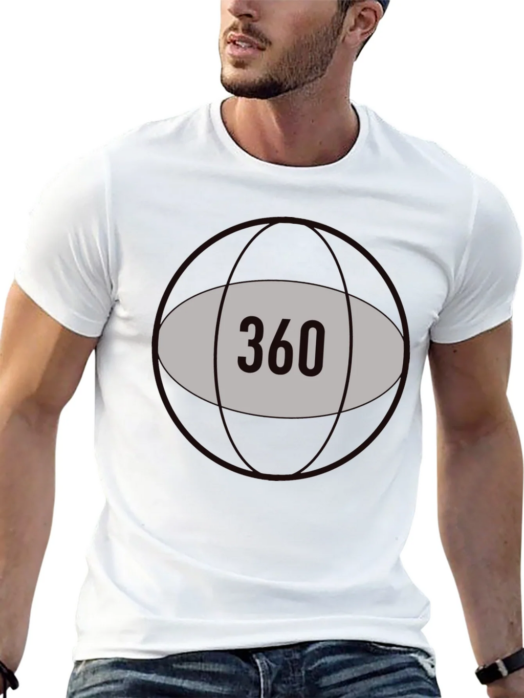 360 Graphic Tee - Black Cotton Blend product image 12