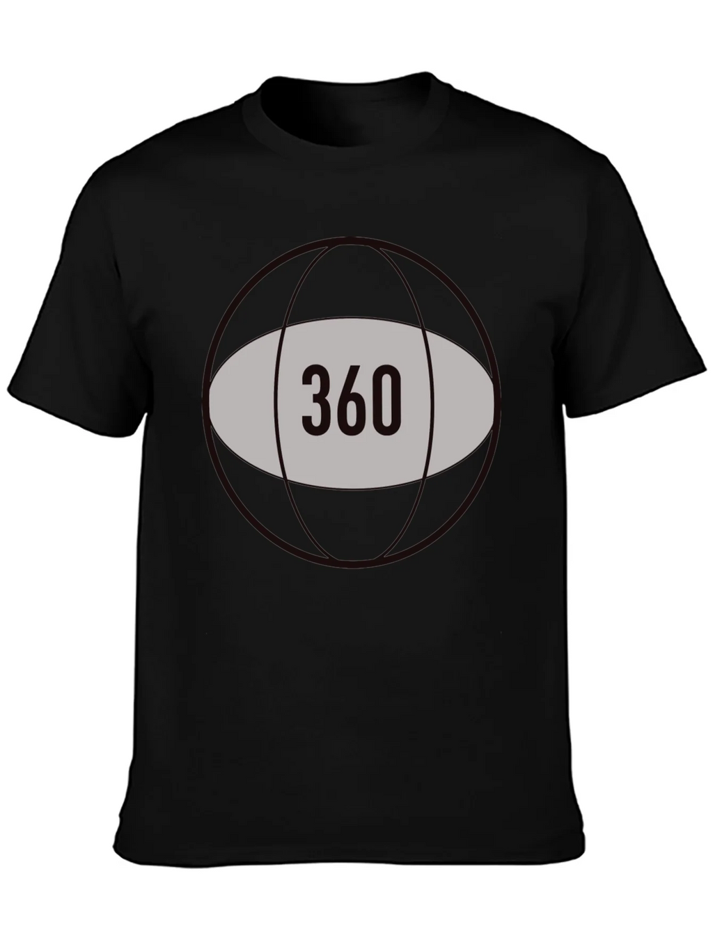 360 Graphic Tee - Black Cotton Blend product image 3