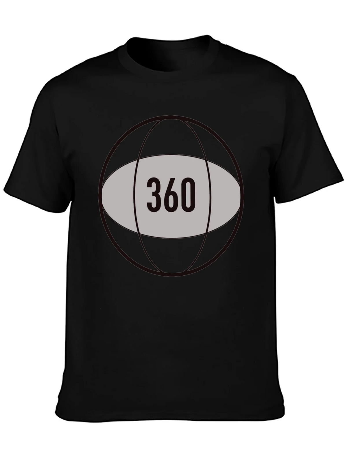 360 Graphic Tee - Black Cotton Blend product image 3