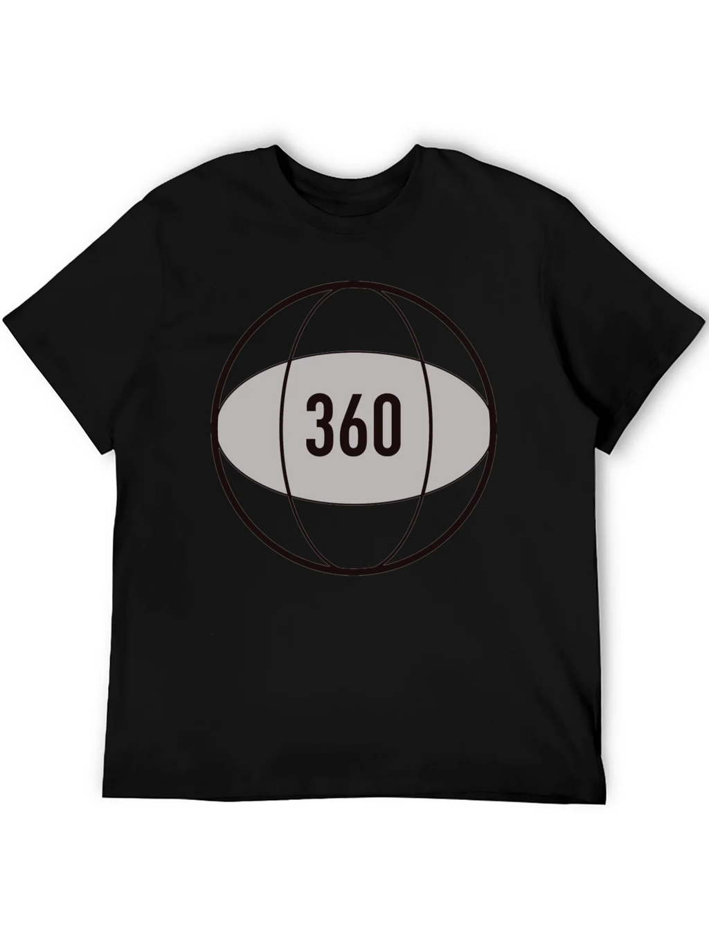 360 Graphic Tee - Black Cotton Blend product image 5