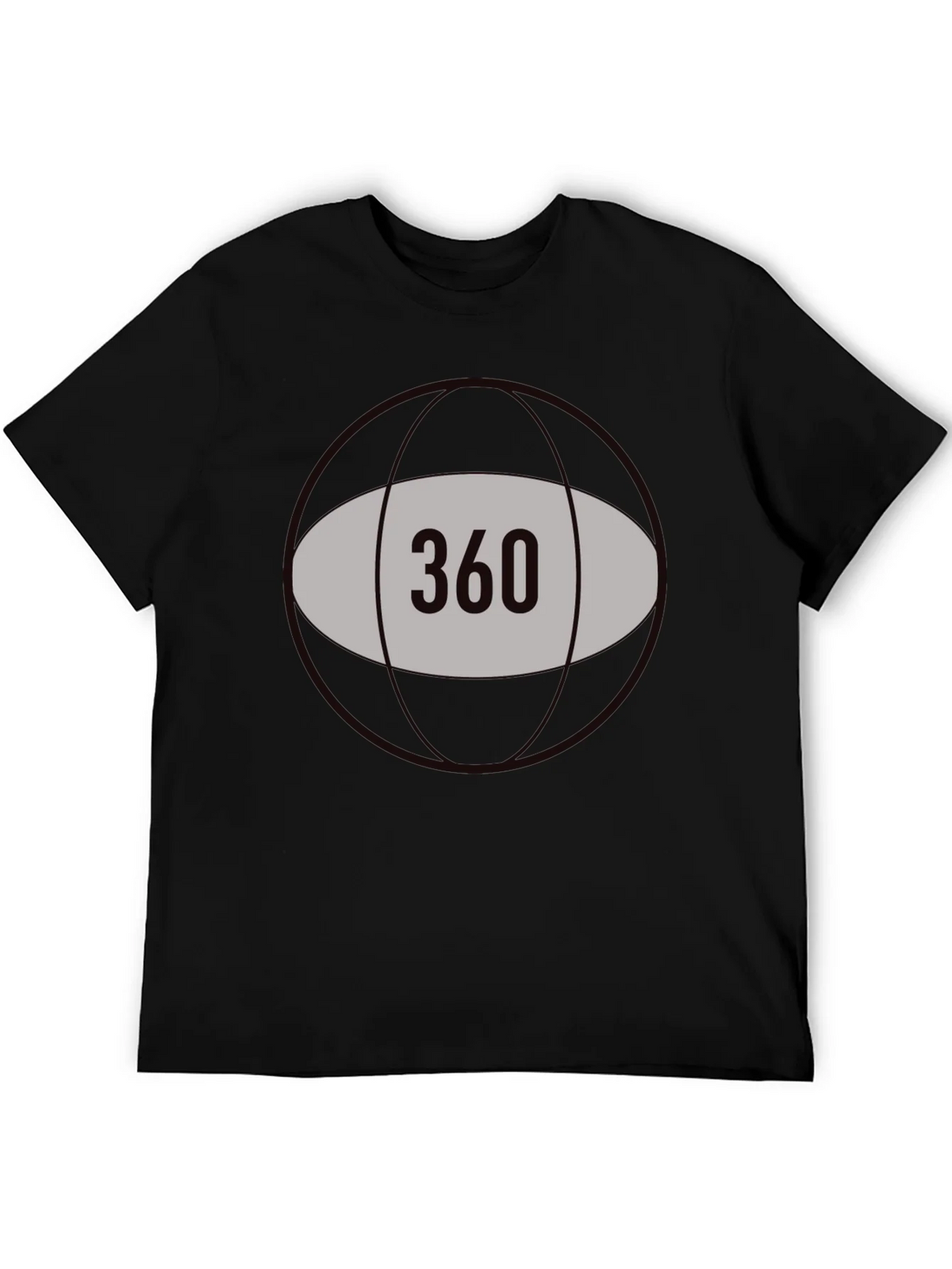 360 Graphic Tee - Black Cotton Blend product image 5