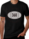 360 Graphic Tee - Black Cotton Blend product image 1
