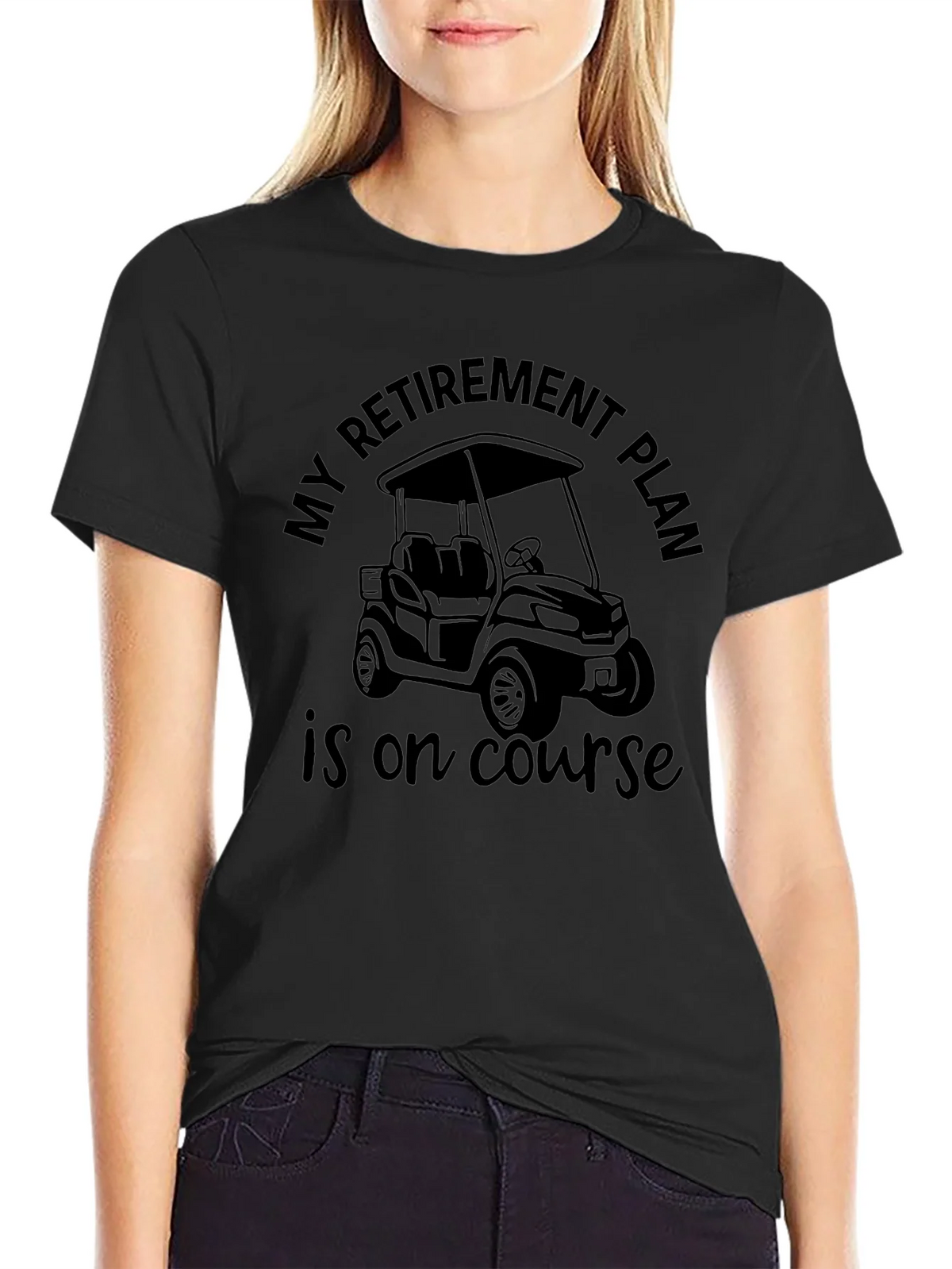 Retirement Plan Golf Cart Graphic Tee product image 2