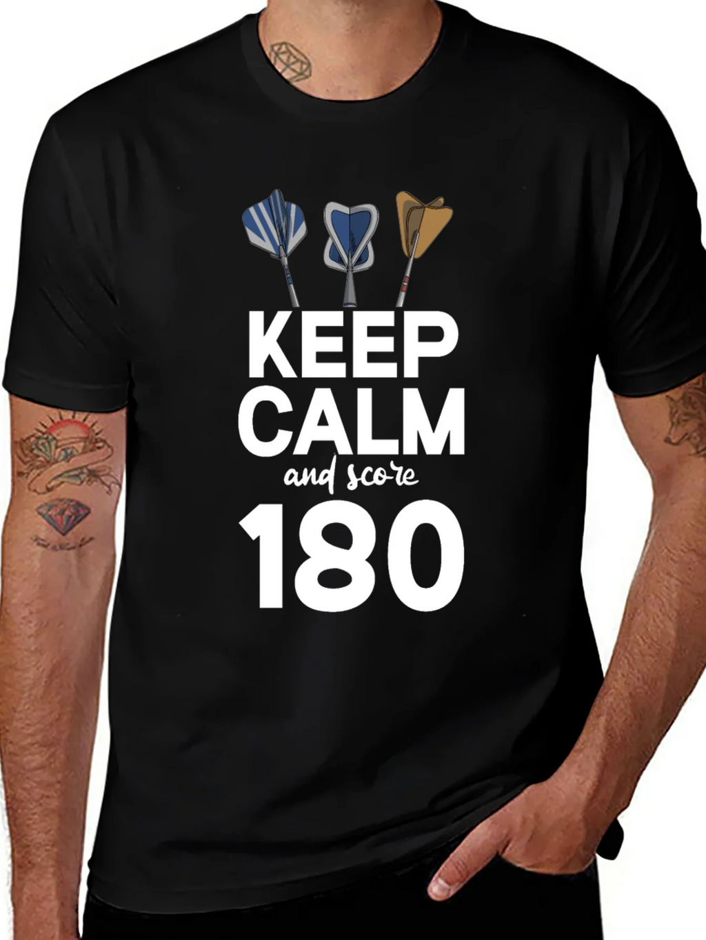 Keep Calm & Score 180 Dart T-Shirt product image 1