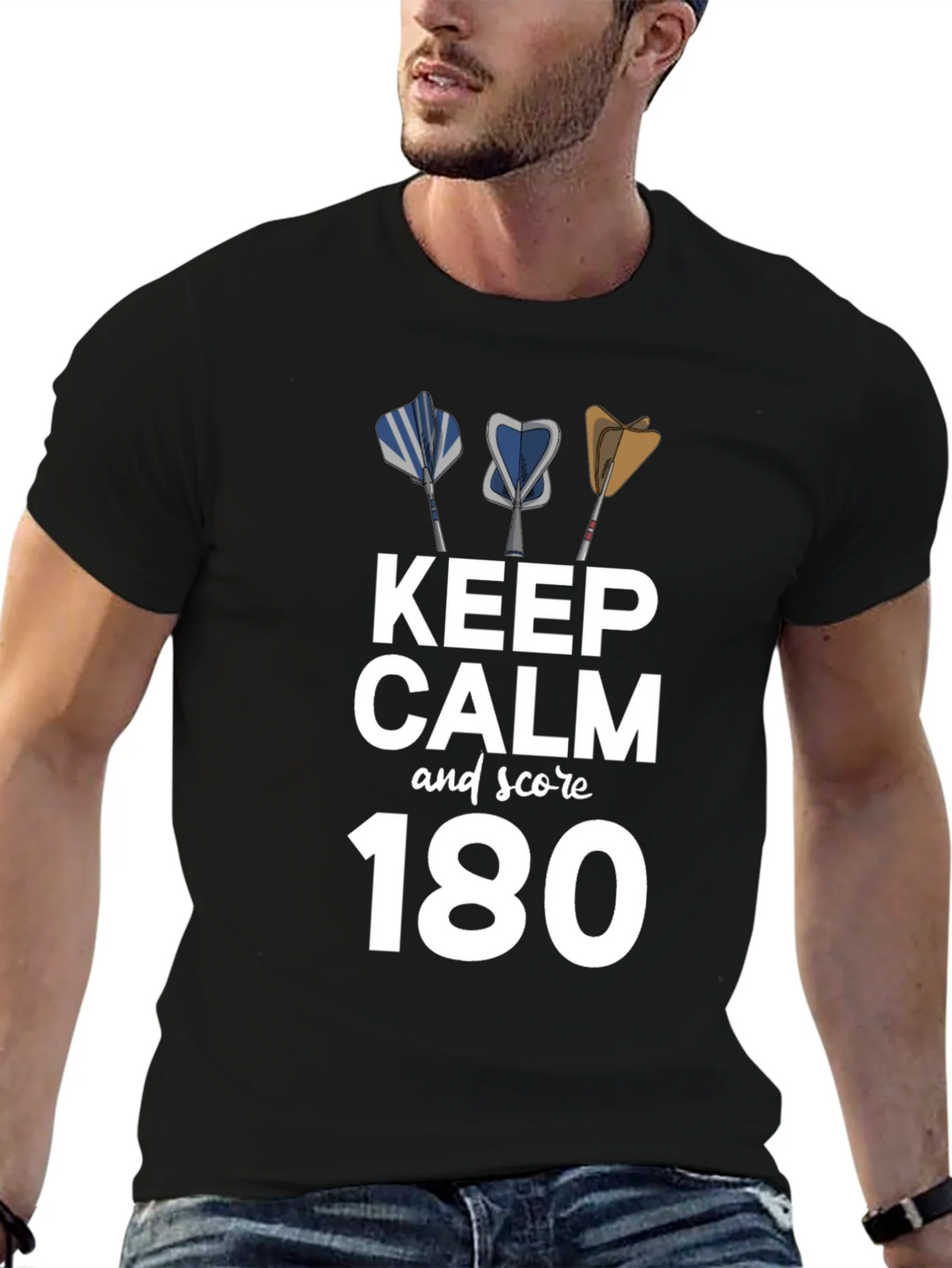 Keep Calm & Score 180 Dart T-Shirt product image 6