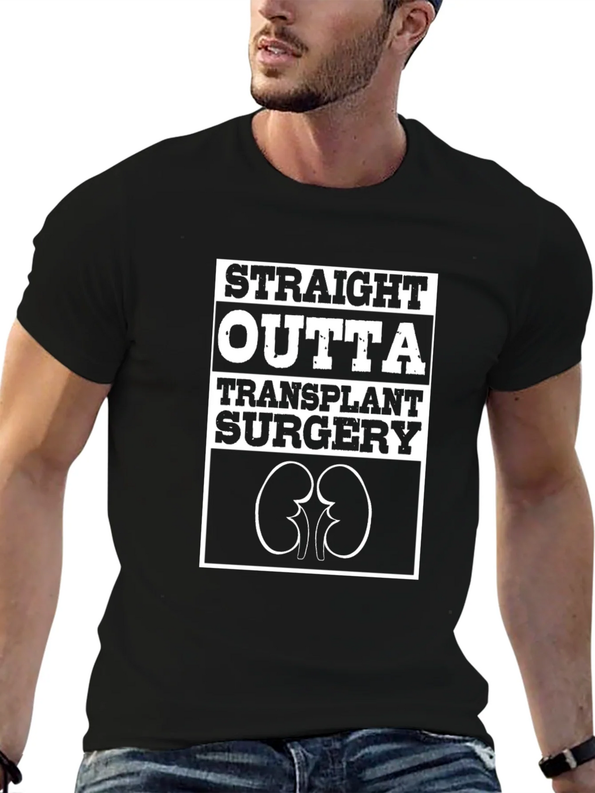 Straight Outta Transplant Surgery Graphic Tee product image 6