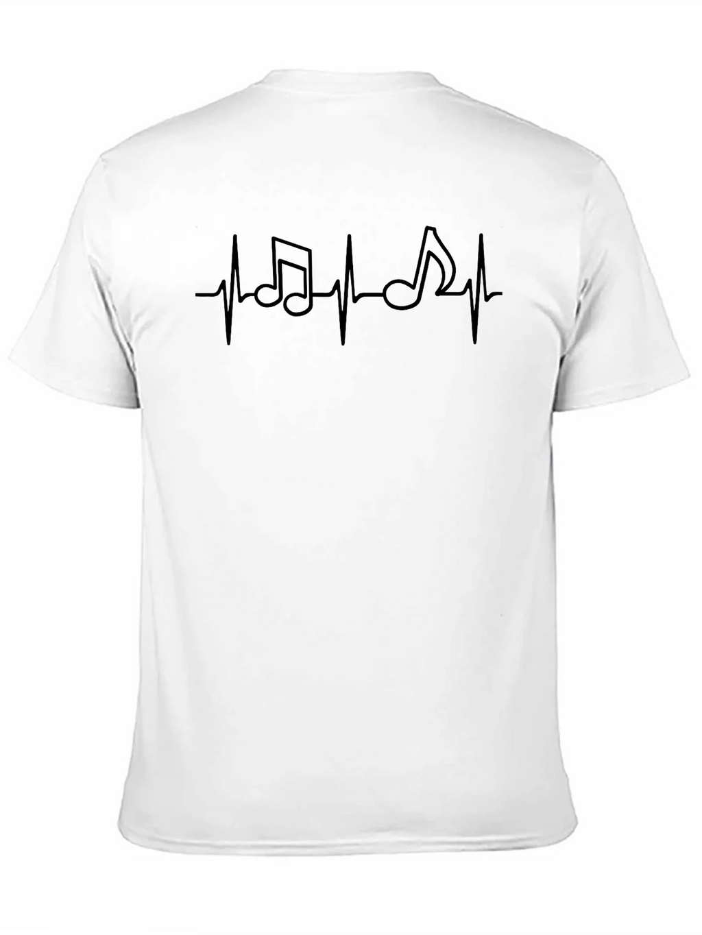 Music Heartbeat Graphic Tee - Black Casual Shirt product image 10
