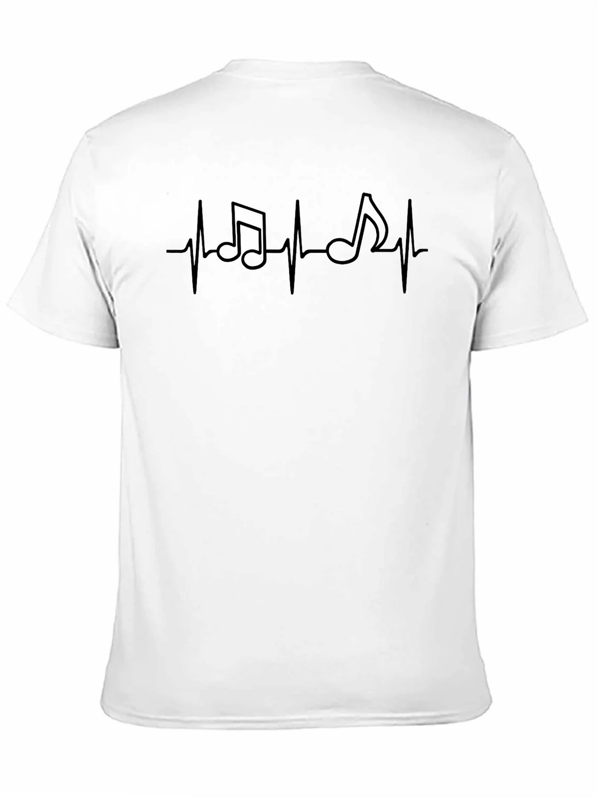 Music Heartbeat Graphic Tee - Black Casual Shirt product image 10