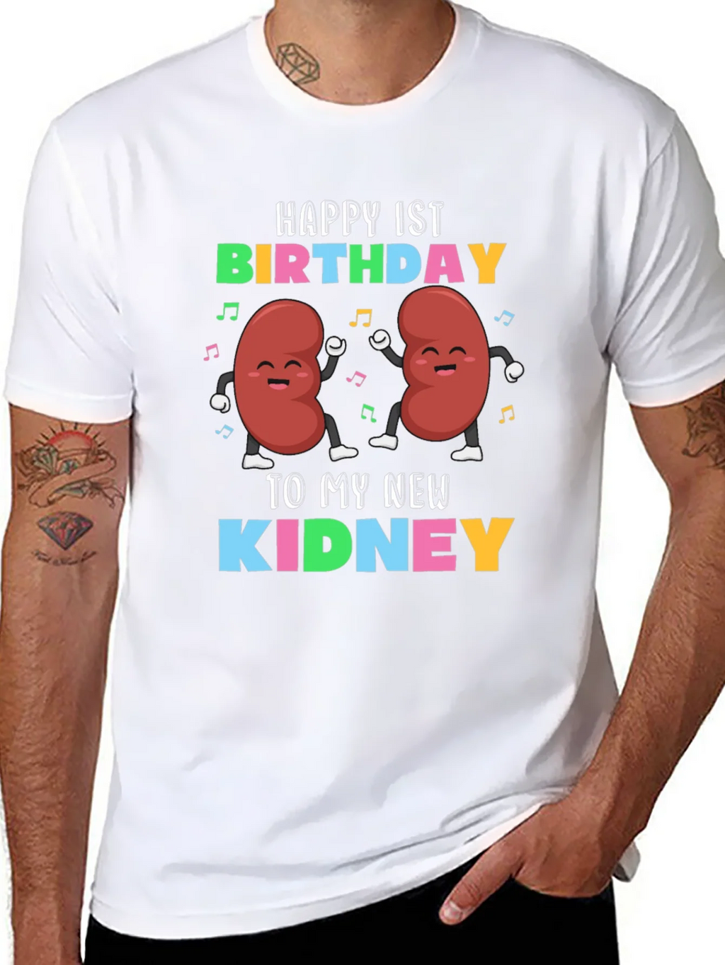 Happy 1st Birthday To My New Kidney T-Shirt product image 7