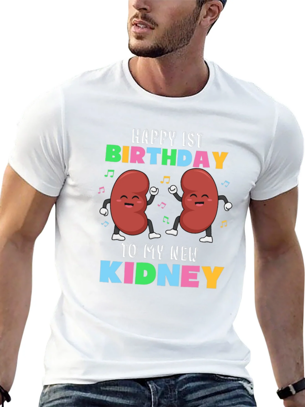 Happy 1st Birthday To My New Kidney T-Shirt product image 12