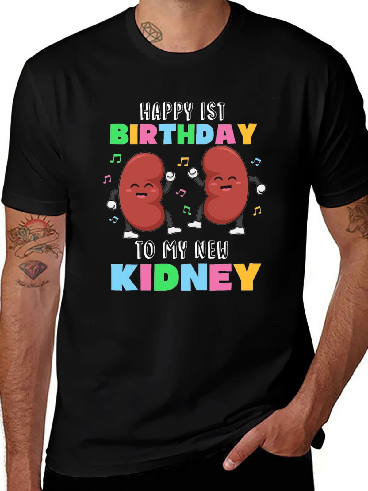 Happy 1st Birthday To My New Kidney T-Shirt product image 1