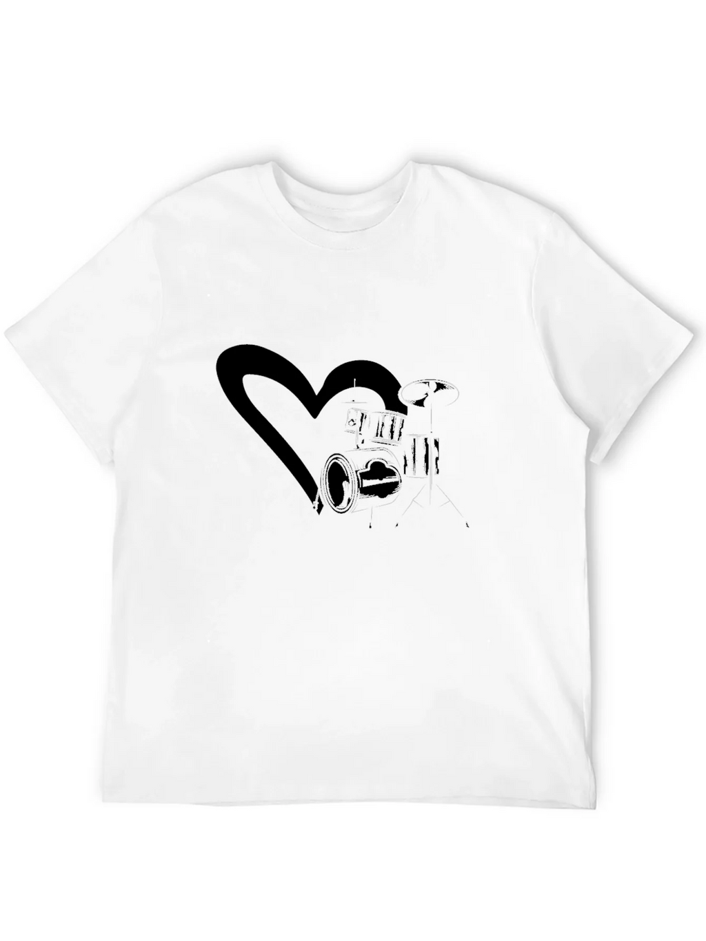 Drum Kit Heart Graphic Tee product image 11