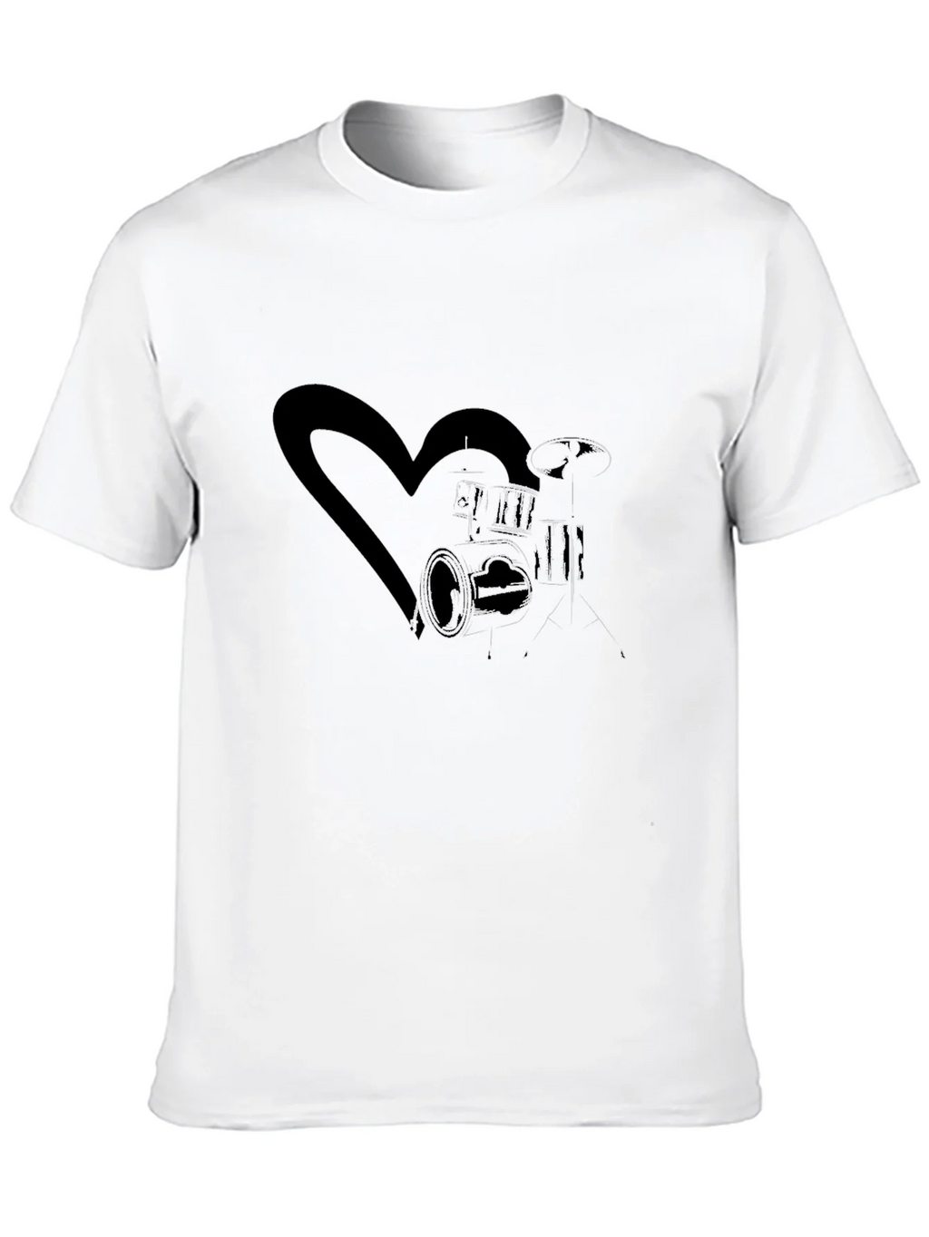 Drum Kit Heart Graphic Tee product image 9