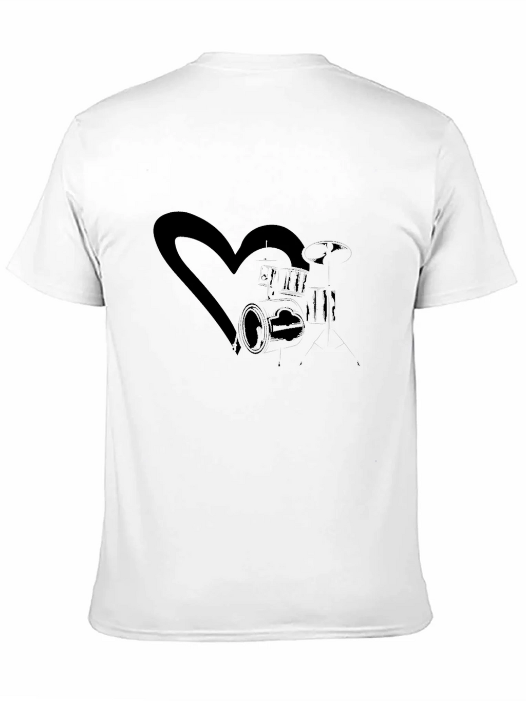 Drum Kit Heart Graphic Tee product image 10