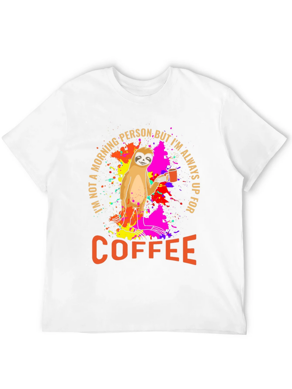 Sloth Coffee T-Shirt - Morning Person Funny Tee product image 11
