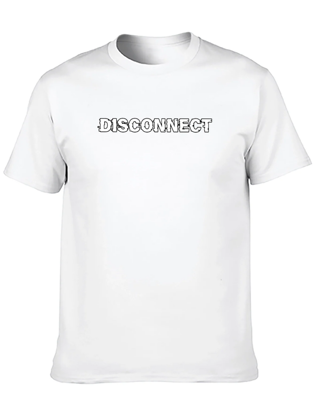 Disconnect Graphic T-Shirt - Black Cotton Tee product image 2