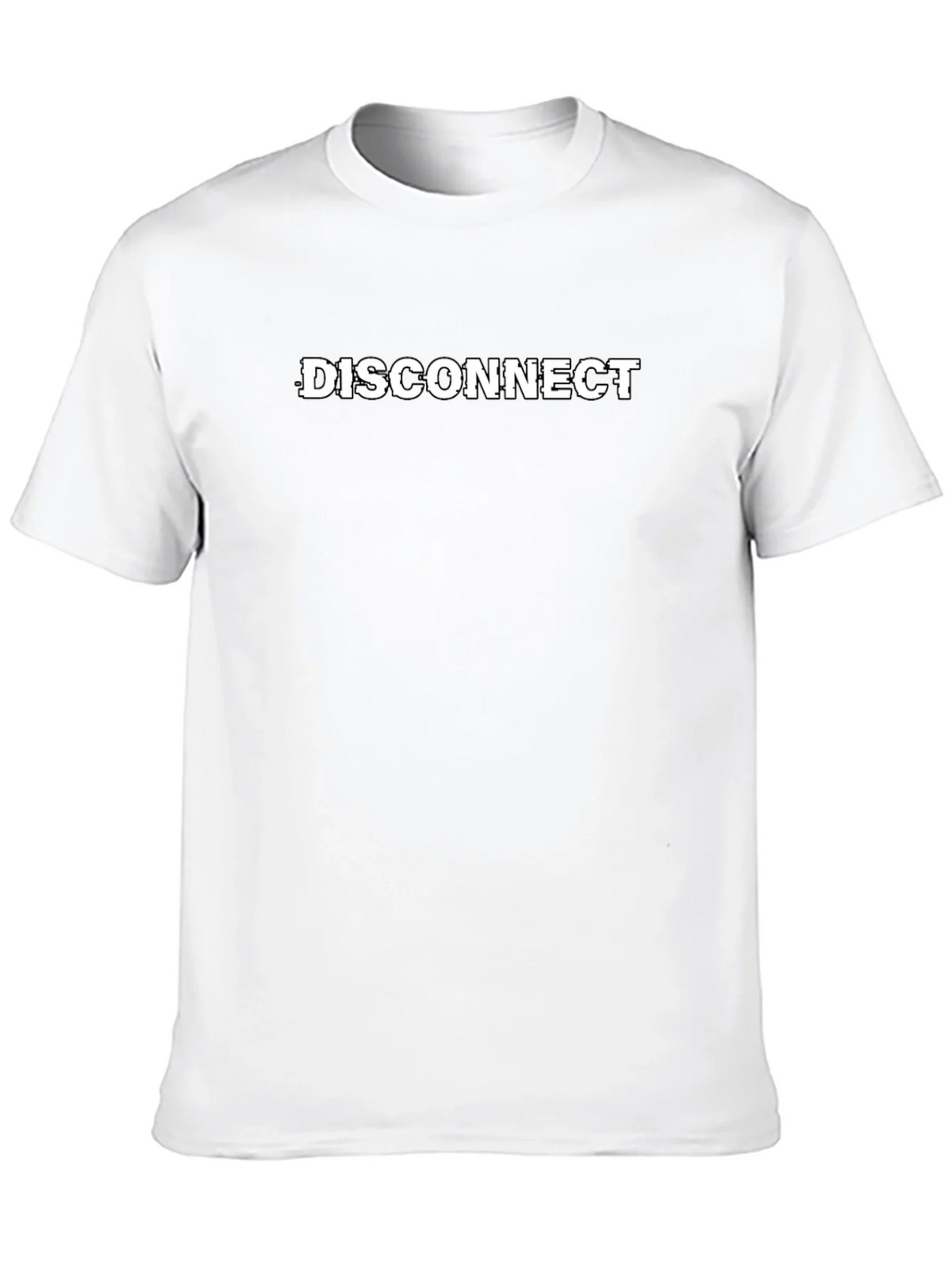 Disconnect Graphic T-Shirt - Black Cotton Tee product image 2
