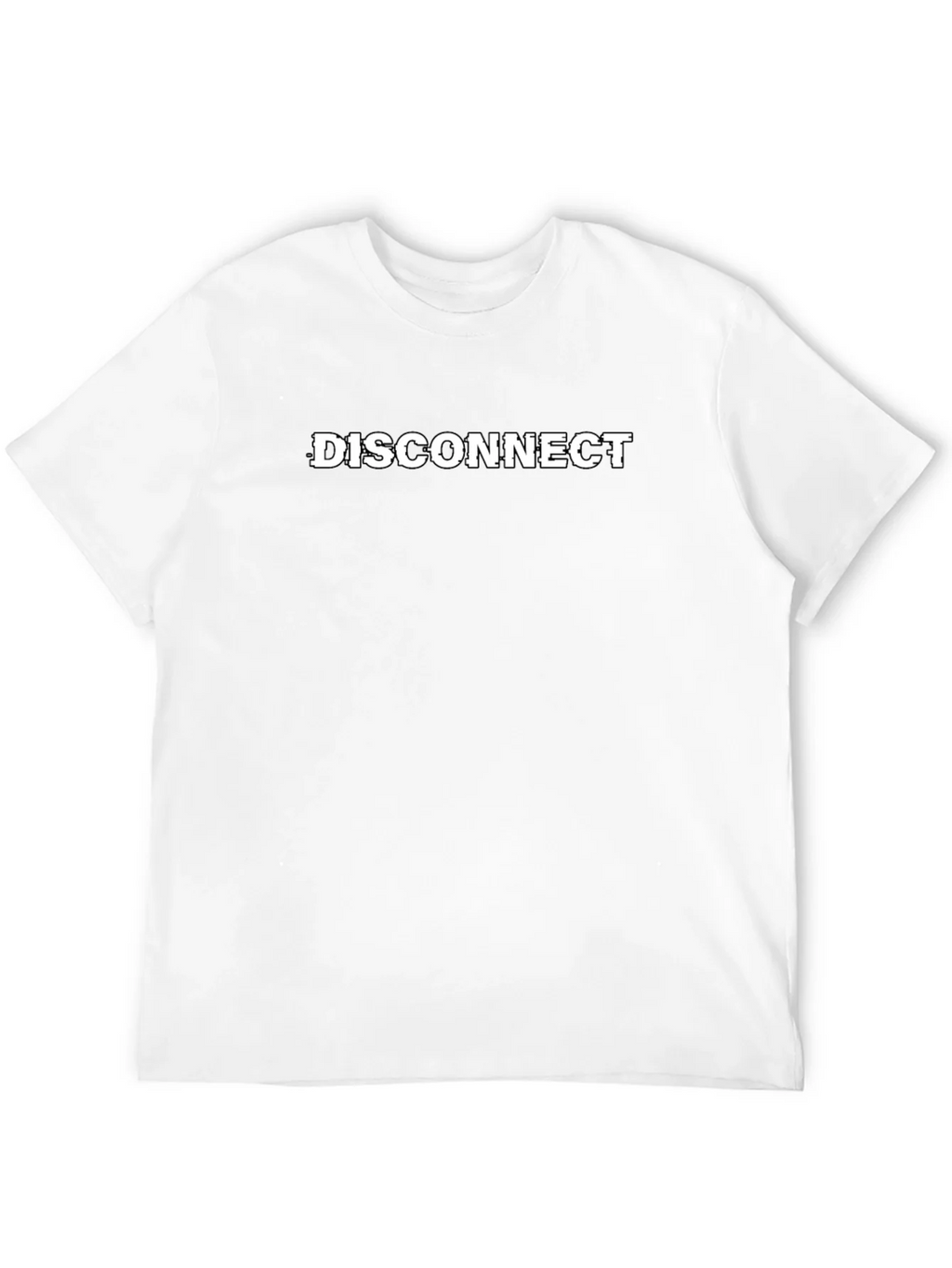 Disconnect Graphic T-Shirt - Black Cotton Tee product image 4