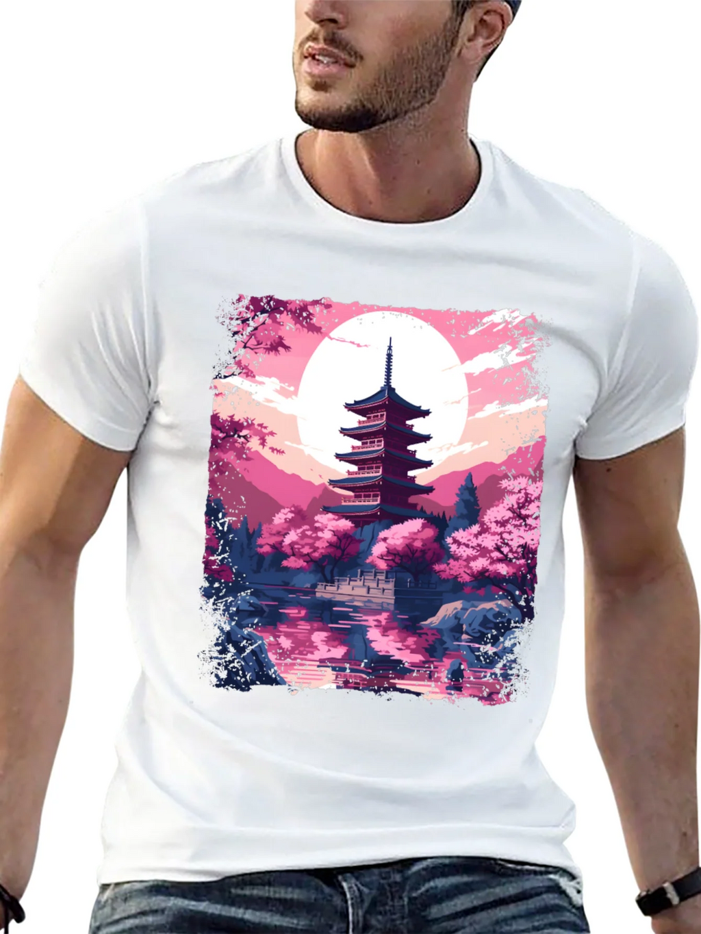 Japanese Pagoda Graphic Tee - Black product image 12