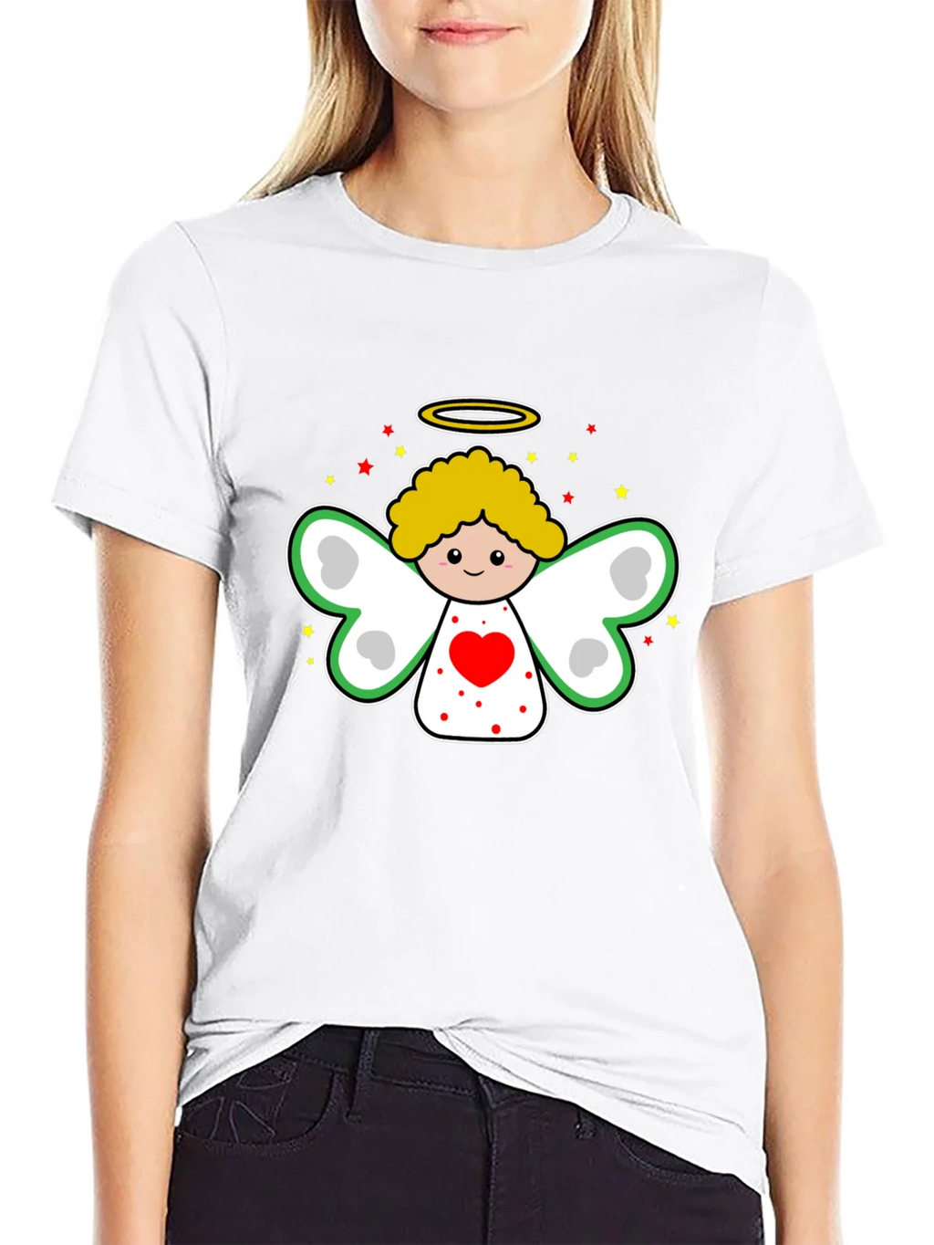 Cute Angel Graphic T-Shirt product image 7
