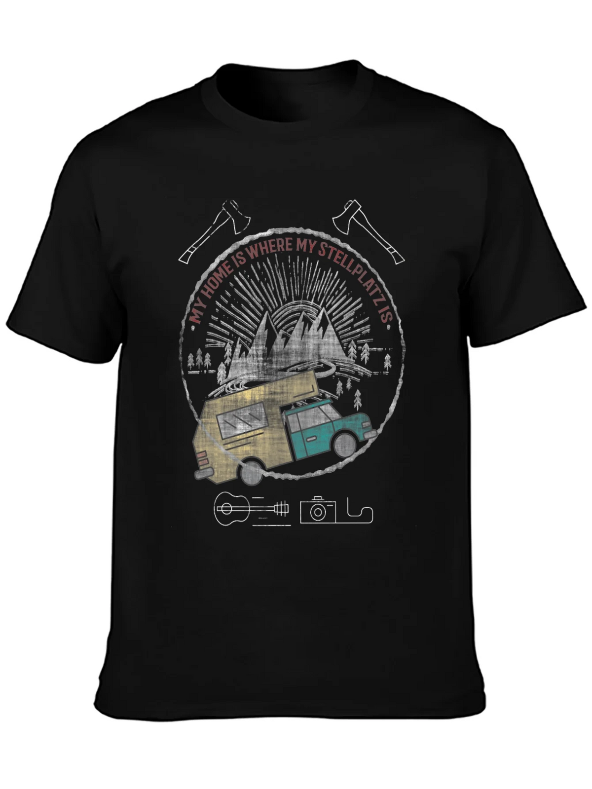 Stellplatz Camper T-Shirt - Adventure Ready product image 1
