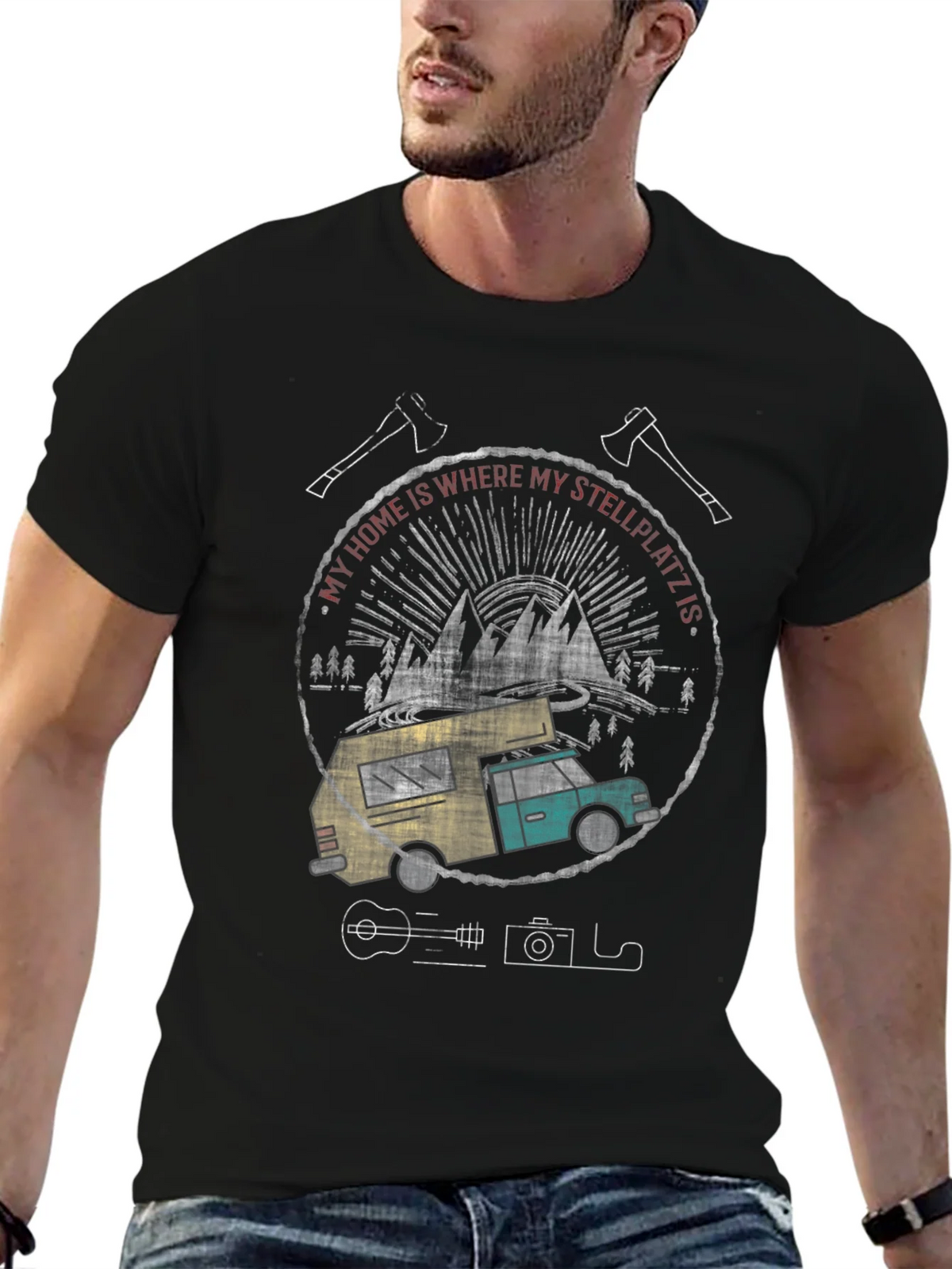 Stellplatz Camper T-Shirt - Adventure Ready product image 3